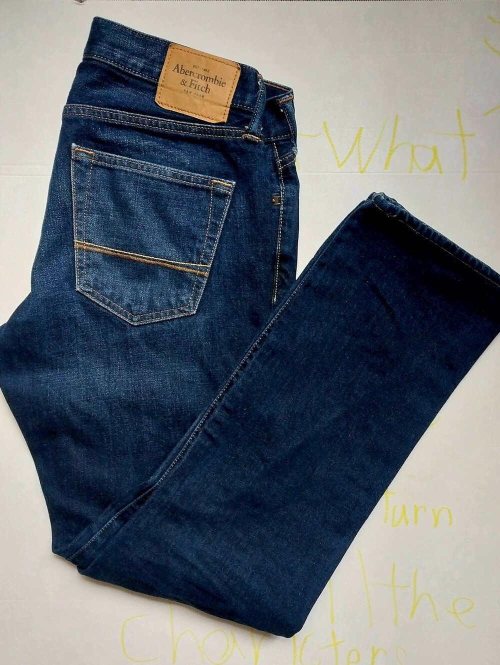 Abercrombie & Fitch Men's Dark Blue Skinny Jeans W30 L32
